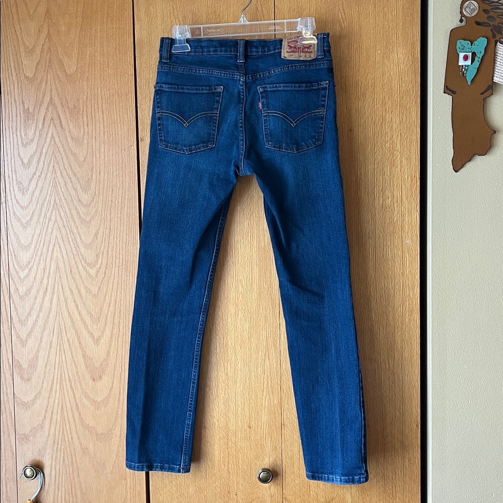 Levi’s 510 skinny fit dark denim jeans size 16 boy’s 28 x 28 riveted 5 pocket